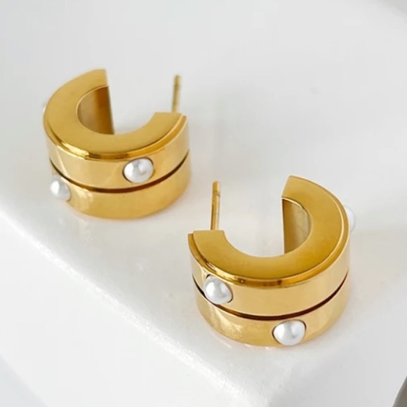 Huggie Chunky hoops - Picture 2 of 6